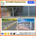 European style highway fence galvanized powder coated metal palisade fencing
